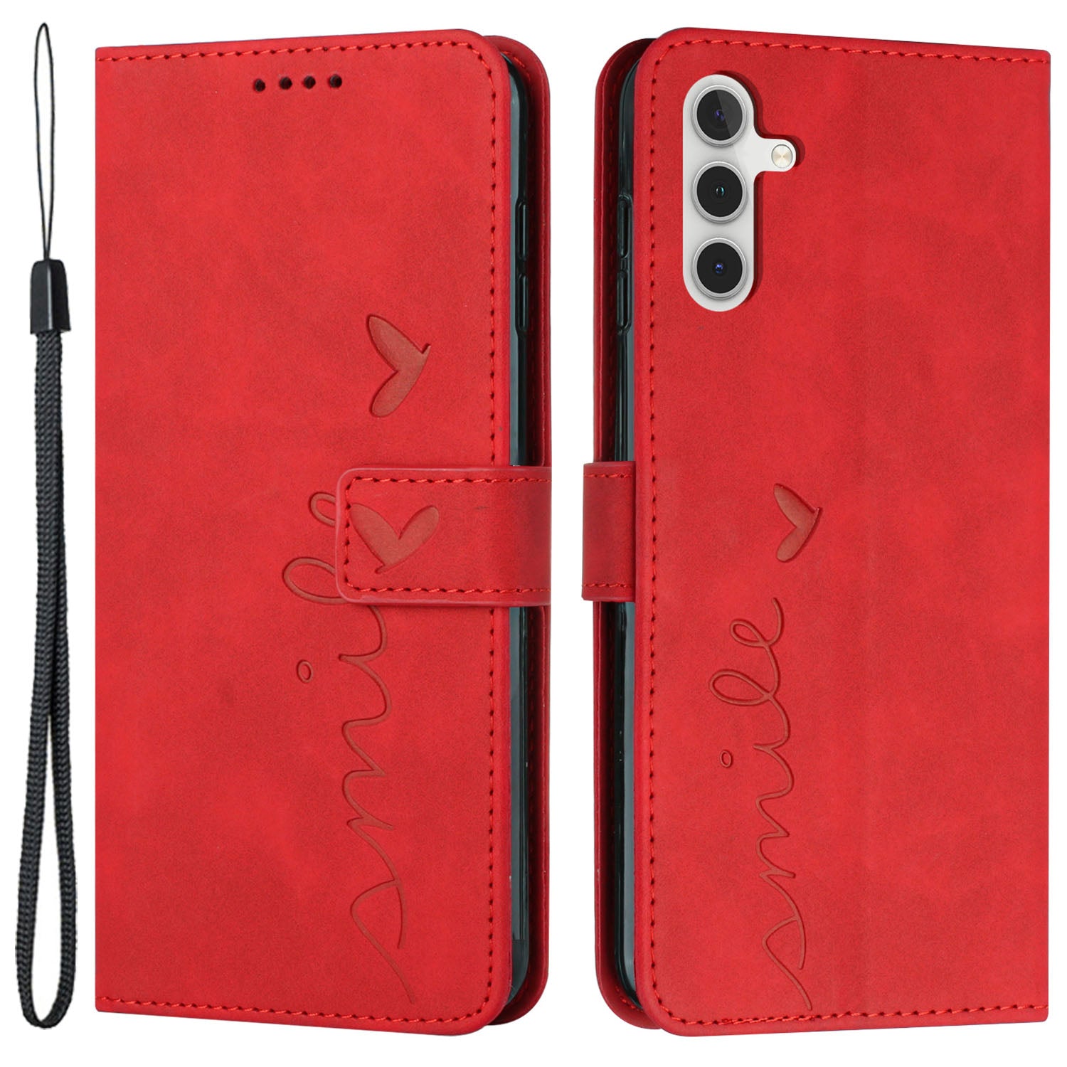 Flip Shell for Samsung Galaxy A24 4G Imprinted Heart Shape Wallet PU Leather Phone Stand Case Flip Shell for Samsung Galaxy A24 4G Imprinted Heart Shape Wallet PU Leather Phone Stand Case